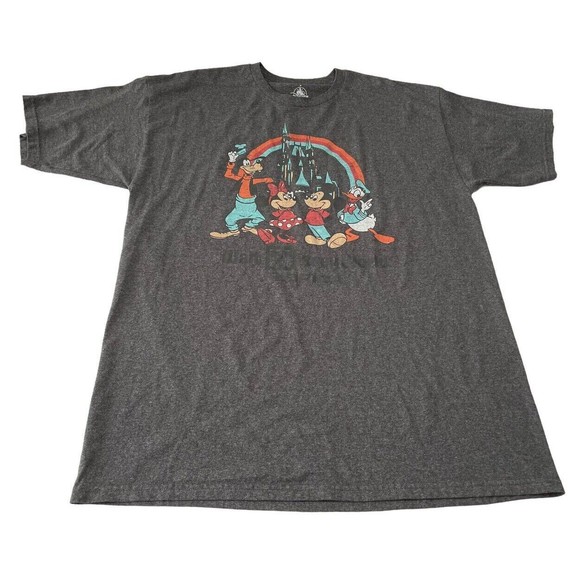 Disney Parks Mickey & Friends Rainbow TShirt Walt Disney World Adult Medium - Picture 1 of 1